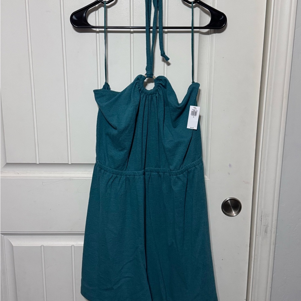 Old Navy Teal Halter Romper